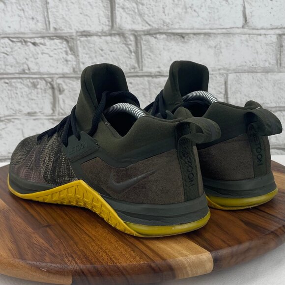 Nike Metcon Flyknit 3 Sequoia AQ8022-300 Mens 10.5 Bright Citron Shoes (Read) main image 12